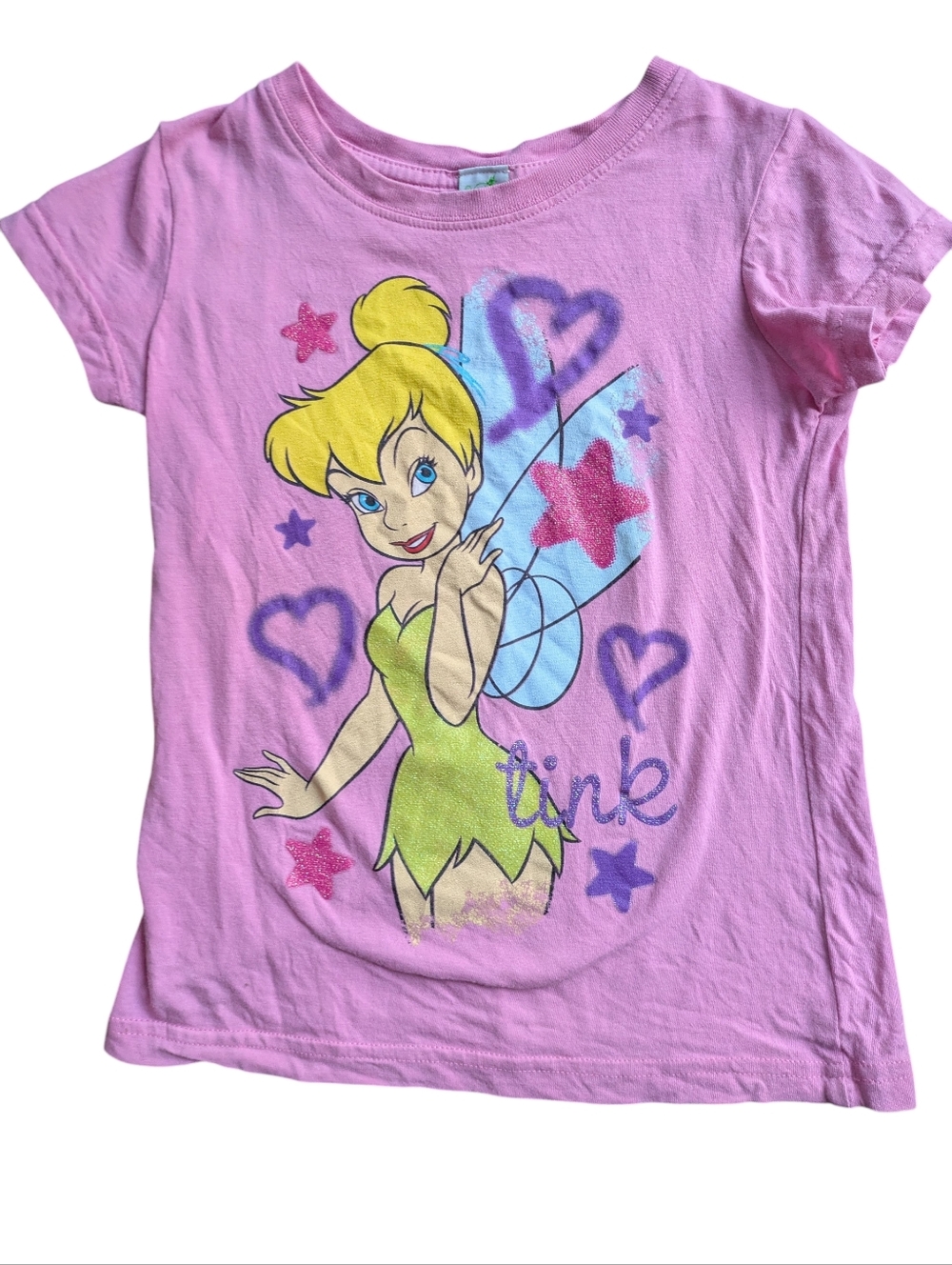 👉10/10$ Vintage Tinker Bell Graphic Tee for Kids - Short Sleeve